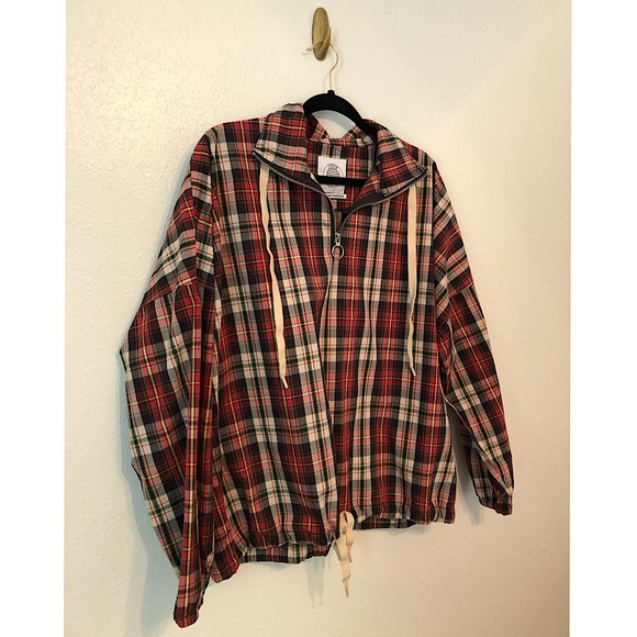 Urban Outfitters Plaid Oversized Windbreaker - Picture 3 of 11